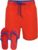 Tokyo Laundry - Mens Marloes Swim Shorts With Free Matching Flip Flops In Sea Surf Blue [Parallel Import] Photo