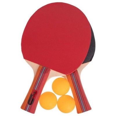 2 x Table Tennis Racket with 3 Balls
