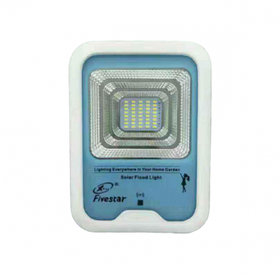 Photo of Fivestar Motion activated 75W Solar LED Flood Light Remote and solar panel