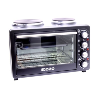 Photo of ECCO Mini Cooking Oven With Drip Tray & Grill Rack & 2 Plate Stove - 26 Lt