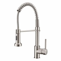 Exel Brushed Steel Pull Out Kitchen Mixer