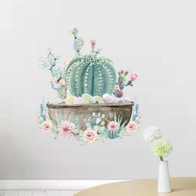 Photo of AOOYOU Blooming Cactus Art Sticker for Wall Decoration