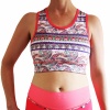 Cadance Bra Top With Contrast Trim - Pink Photo