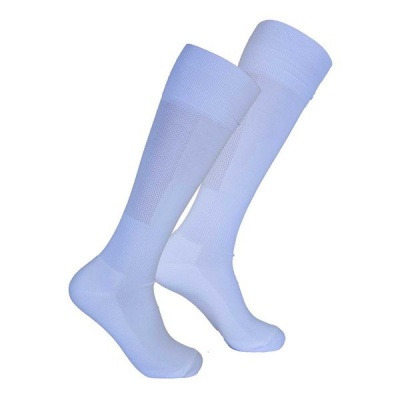 Photo of Premier Sportswear 100% Nylon Soccer Socks Plain White - Value Pack of 2 Pairs