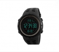 Skmei Mens Sport Waterproof Dual Time Alarm Stopwatch by J Factor