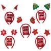 Bulk Pack x 4 Xmas Dress Up Headband Santa Photo