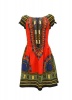 Dashiki African Printed Short Dress - Red Photo
