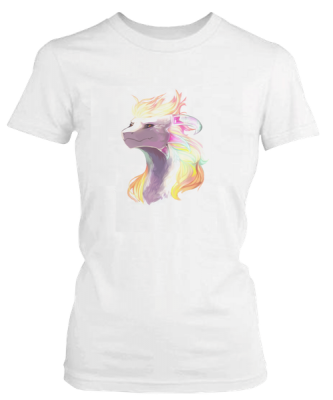 Photo of PepperSt Ladies White T-Shirt - Dream Dragon