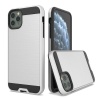 Digital Tech iPhone 12 Pro Brushed Metal Slim Fit Shockproof Case - Silver Photo