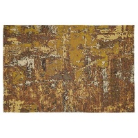 Cape Art Chenille Modern Brown And Yellow Rough Texture Rectangular Rug
