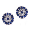 Pink Pixie Round Cubic Zirconia Stud Earrings - Silver-Plated Photo
