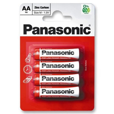 Photo of Panasonic R6REL/4BP AA Zinc Carbon Battries