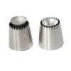 Pack of 2 Piping Nozzles for Cookies Cake Decorating Photo