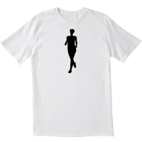Jogging Woman Gift White Tshirt