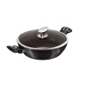 Berlinger Haus 32cm Marble Coating Shallow Pot with Lid - Carbon Pro Photo