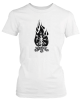 PepperSt Ladies White T-Shirt - Norse Flame Photo