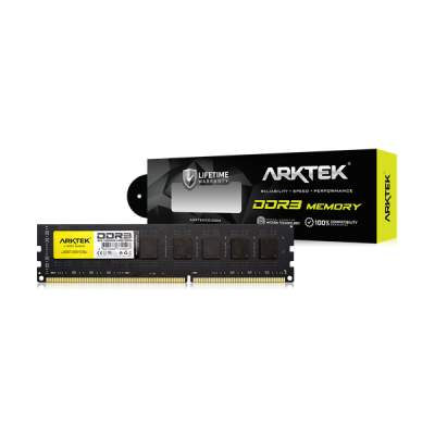 Arktek Memory 8GB DDR3 pieces 1600 DIMM RAM Module for PC