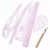 Sewing Measuring Ruler Kit 7 Piece Photo