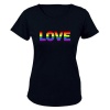 Love Pride - Ladies - T-Shirt - Black Photo
