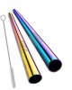Reusable Stainless Steel Multi-colour Milkshake Drinking Straws -Easy Trade Photo
