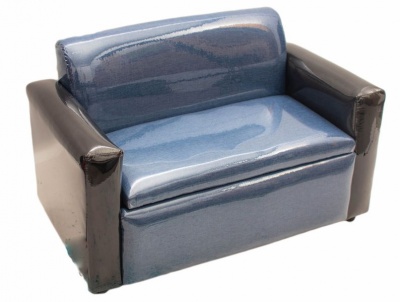 Empire Fabrics Double Seater Kiddies Sofa With Toy Storage Box
