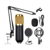 BM 800 Condenser Microphone Professional Mic Kit Gold Photo