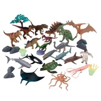 Planet Greenbean Dinosaurs Ocean Creatures Playset 30 Pieces
