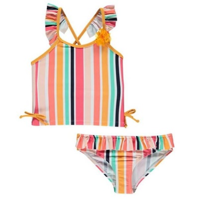 Photo of SoulCal Infant Girls 2 Piece Swim Set - Ochre Striped [Parallel Import]