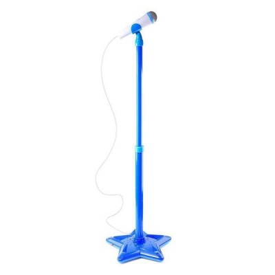 Photo of Kids Adjustable Microphone & Stand - Blue