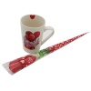BUFFTEE Valentines day Mug & Rose Gift Set - Purple Photo
