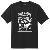 Just Kidding Kids "Just a Girl Who Loves Cows" Short Sleeve T-Shirt - Black Photo