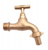 Polished Brass Garden Hose Water Bib Tap 1/2 With Male Thread Photo