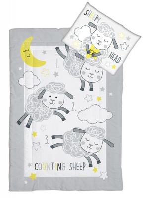 Fashionation Baby Lamb Camp Cot Comforter Set