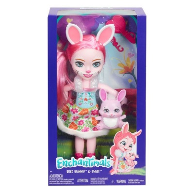 Enchantimals Huggable Cuties Bree Bunny Doll Twist Figure