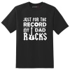 Just Kidding Kids "My Dad Rocks" Short Sleeve T-Shirt -Black Photo