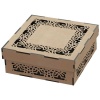 Pappa Joe - Laser Cut Wooden Box - Flower Line Design Photo