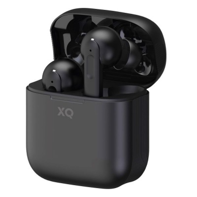 xqisit Active Noise Cancelling True Wireless Bluetooth Earbuds Black