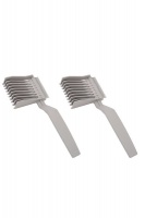 2 Pieces Fade Combs Flat Top Guide Comb Hairdressing Tool Haircut Clipper Comb