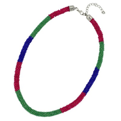 Photo of Sista tri colour bead necklace