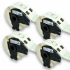 PUTY Compatible DK TT4-DK11208 Black on White 90mm*38mm 4-Pack Photo