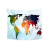 Colourful World Map Hanging Tapestry for Home Décor Photo