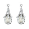 Civetta Spark Vintage Pear Earrings with Swarovski Silver Crystal Photo