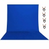6M X 3M Photography Blue Chromakey Backdrop Screen With Spring Clips Photo