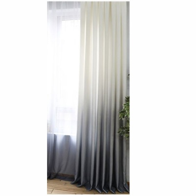 Photo of Matoc Designs Matoc Readymade Curtain 500cmWx250cmH - Ombre White to LtBlue - Lined - Taped