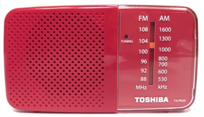 Photo of Toshiba TX-PR20 AM/FM Pocket Radio - Red