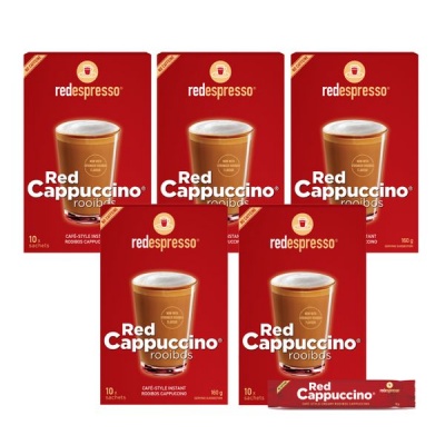 Photo of red espresso - Instant Rooibos Red Cappuccino Sachets Bulk Special 50 x 16g