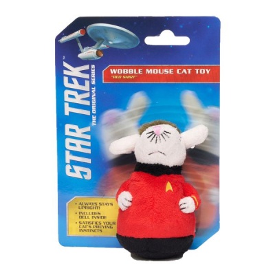 Photo of Star Trek Red Shirt Wobble Mouse Cat Toy