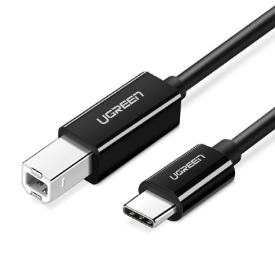 UGreen USBC to USB20 B 2m Printer Cable BK