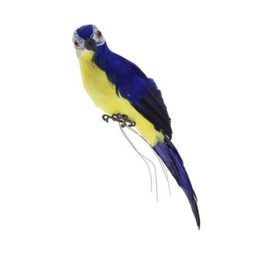 Garden Parrot Figurines Realistic Feathered Birds 35cm