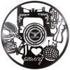 Pappa Joe - Custom Vinyl Wall Clock - I Love Sewing Photo